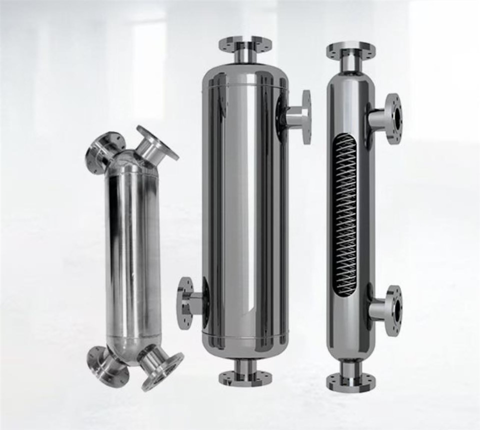 Cyfnewidydd Gwres Clwyfau Tiwb Troellog